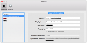 IBM Connections Sync Account