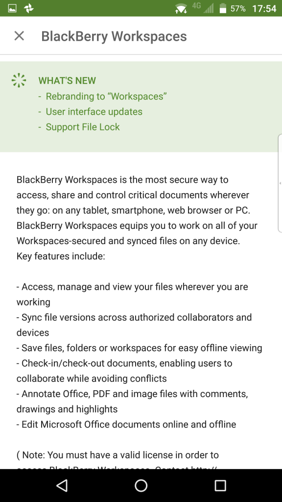 BlackBerry Workspaces